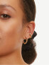 Gold-plated twisted hoop earrings TJE0232-918