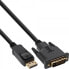 Фото #1 товара InLine DisplayPort to DVI converter cable - black - 1.5m