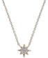 ფოტო #1 პროდუქტის Diamond Cluster North Star Pendant Necklace (1/20 ct. t.w.) in 14k Gold, 16" + 1" extender