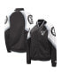 Women's Black, Silver Brooklyn Nets Fan Girl Satin Raglan Full-Zip Jacket