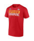 Фото #2 товара Men's Red Kansas City Chiefs Super Bowl LVII Champions Foam Finger T-shirt