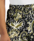 Фото #4 товара Women's Medallion Melody Wide Leg Satin Pants, Regular & Petite, Created for Macy's