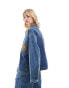 Фото #5 товара Reclaimed Vintage unisex denim western jacket co-ord in blue wash