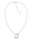 Фото #1 товара Calvin Klein women's Silver-Tone Stainless Steel Chain Necklace