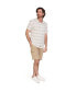 Men's Mesa Short Sleeve Button Up Shirt Stripe white sand, S - фото #4