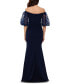 ფოტო #3 პროდუქტის Petite Off-The-Shoulder Balloon-Sleeve Mermaid Gown