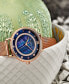 Women's Quartz Rose Gold-Tone Mesh Strap Watch 34mm