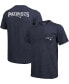 ფოტო #1 პროდუქტის New England Patriots Tri-Blend Pocket T-shirt - Heathered Navy