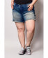 ფოტო #1 პროდუქტის Plus Size Denim Shorts