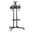 Manhattan TV & Monitor Mount - Trolley Stand - 1 screen - Screen Sizes: 37-65" - Black - VESA 200x200 to 600x400mm - Max 40kg - LFD - Lifetime Warranty - 50 kg - 94 cm (37") - 177.8 cm (70") - 600 x 400 mm - Height adjustment - Black