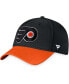 ფოტო #1 პროდუქტის Men's Black Philadelphia Flyers Core Primary Logo Flex Hat