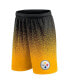 ფოტო #3 პროდუქტის Men's Black, Gold Pittsburgh Steelers Ombre Shorts