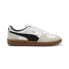 Фото #2 товара Puma Palermo Leather 39646401 Mens White Leather Lifestyle Sneakers Shoes