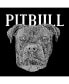 Фото #2 товара Men's Word Art - Pitbull Face T-Shirt