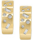 ფოტო #2 პროდუქტის EFFY® Diamond Small C-Hoop Earrings (1/4 ct. t.w.) in 14k Gold, 0.5"