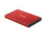 natec Rhino GO - HDD/SSD enclosure - 2.5" - Serial ATA III - 6 Gbit/s - USB connectivity - Red