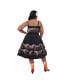 ფოტო #2 პროდუქტის Plus Size Fringe Girlie Swing Dress