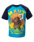 ფოტო #3 პროდუქტის Boys Moana Maui T-Shirt and Mesh Shorts Outfit Set Blue