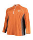 ფოტო #2 პროდუქტის Men's Texas Orange Texas Longhorns Big and Tall Textured Raglan Quarter-Zip Jacket