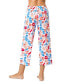 ფოტო #2 პროდუქტის Women's Flip To The Flop Capri Pajama Pants