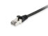 Фото #3 товара Equip Cat.6 S/FTP Patch Cable - 0.25m - Black - 100pcs/set - 0.25 m - Cat6 - S/FTP (S-STP) - RJ-45 - RJ-45