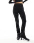 Фото #8 товара ASOS 4505 active fine rib kick flare leggings in black