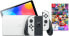 Nintendo Switch OLED White + Mario Kart 8 Deluxe