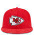 Фото #3 товара Men's Red Kansas City Chiefs Throwback Cord 59FIFTY Fitted Hat