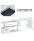 Фото #2 товара Eco-Friendly Corner Desk and Bookshelf Set