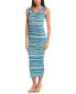 M Missoni Ribbed Knit Maxi Dress Women's Blue M