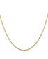 Фото #1 товара Diamond2Deal 18k Yellow Gold Diamond Cut Cable Chain Necklace