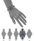 ფოტო #4 პროდუქტის Women's Three-Hand Quartz Rose Gold-Tone and Blue Solar Oceanwork Plastic Bracelet Watch, 38.5mm