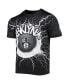 Men's Black Brooklyn Nets Tornado Bolt T-shirt