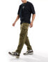 Superdry Baggy parachute pants in burnt olive Dunkles Olivgrün, W36 L32 - фото #4