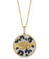 ფოტო #4 პროდუქტის EFFY® White, Black & Espresso Diamond 18" Pendant Necklace (5/8 ct. t.w.) in 14k Gold