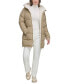 Фото #1 товара Women's Faux-Fur-Lined Hooded Puffer Coat