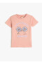 Baskılı Pembe Kadın T-Shirt 3SMG10084AK