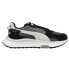 Фото #1 товара Puma Wild Rider Rollin' Lace Up Mens Black, Grey Sneakers Casual Shoes 381517-0