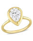 ფოტო #1 პროდუქტის Moissanite in 10K Gold Pear Solitaire Engagement Ring