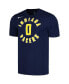Фото #3 товара Men's Tyrese Haliburton Navy Indiana Pacers Icon 2022/23 Name and Number T-shirt