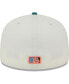 ფოტო #5 პროდუქტის Men's Cream Los Angeles Dodgers Chrome Evergreen 59FIFTY Fitted Hat