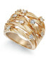 ფოტო #1 პროდუქტის D'Oro by EFFY® Diamond Woven Ring (1 ct. t.w.) in 14k Yellow Gold (Also available in White Gold)