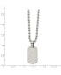 Фото #3 товара Brushed Reversible Dog Tag Ball Chain Necklace