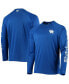 Фото #1 товара Men's Royal Kentucky Wildcats Terminal Tackle Omni-Shade Raglan Long Sleeve T-shirt