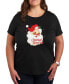 Фото #1 товара Air Waves Trendy Plus Size Christmas Greetings Graphic T-shirt