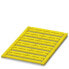 Фото #1 товара Phoenix Contact UCT-TMF 16 YE - Terminal block markers - 24 pc(s) - Yellow - -40 - 120 °C - V0 - 15.4 mm