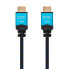 Фото #3 товара Кабель HDMI NANOCABLE 10.15.3701 V2.0 Черный/Синий 1 m 4K Ultra HD