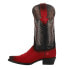 Фото #3 товара Ferrini Roughrider Embroidery Snip Toe Cowboy Womens Black, Red Casual Boots 84
