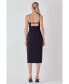 Women's Strappy Midi Pencil Dress