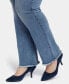 Фото #3 товара Plus Size High Rise Marilyn Straight Jeans